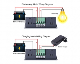 Coulometer Meter Lead-acid Battery Voltage Monitor, Battery Capacity Monitor 30A Charge/Discharge Controller 6V-60V LCD Display